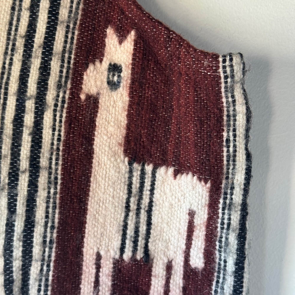 Alpaca Patterned Wool Vest - Picture 6 of 6